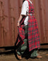 <販売開始 9月19日 金曜日 21:00 〜> INDIGO Tartan Apron Dress / Red・Blue